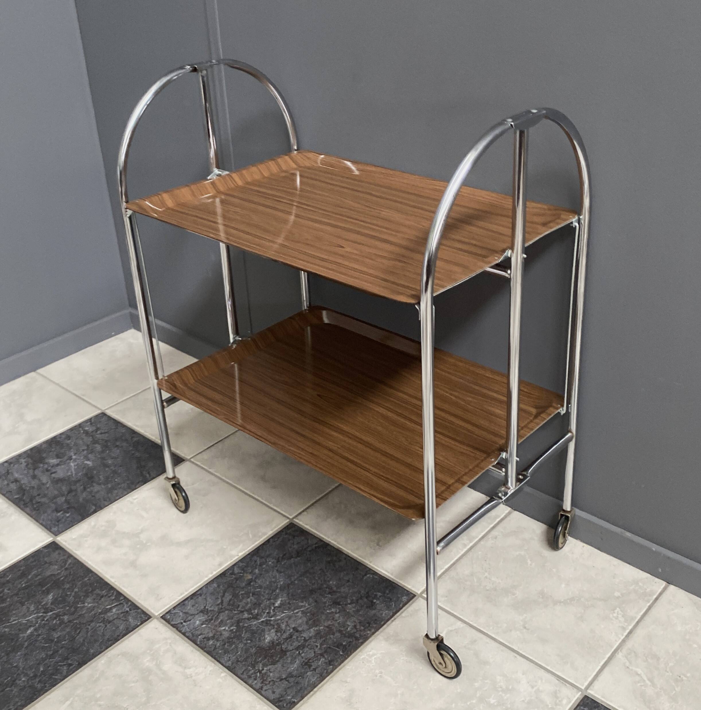 Foldable serving trolley by Bremshey & Co 1970s