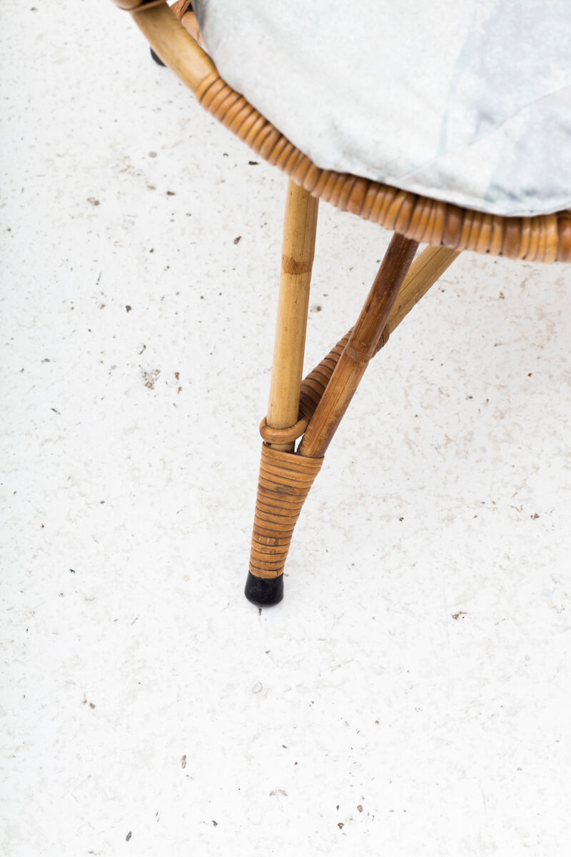 Rattan side chair, Dutch design, 1950’s