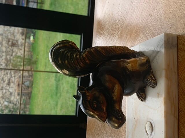 Vintage squirrel table lamp 1950