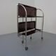 Vintage Optic Rosewood Pressalit Tea Cart, 1970s