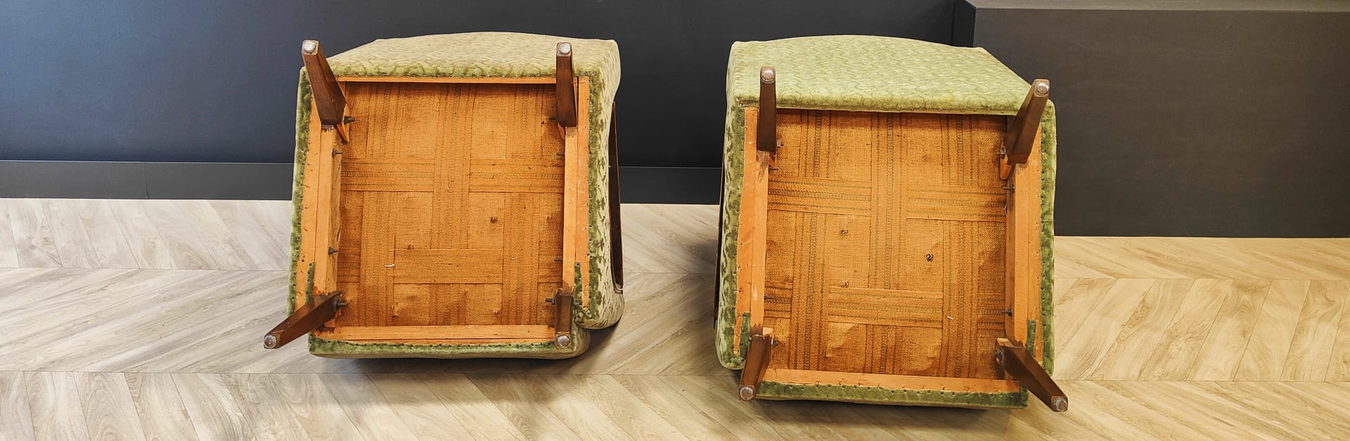 Two mid century armchairs