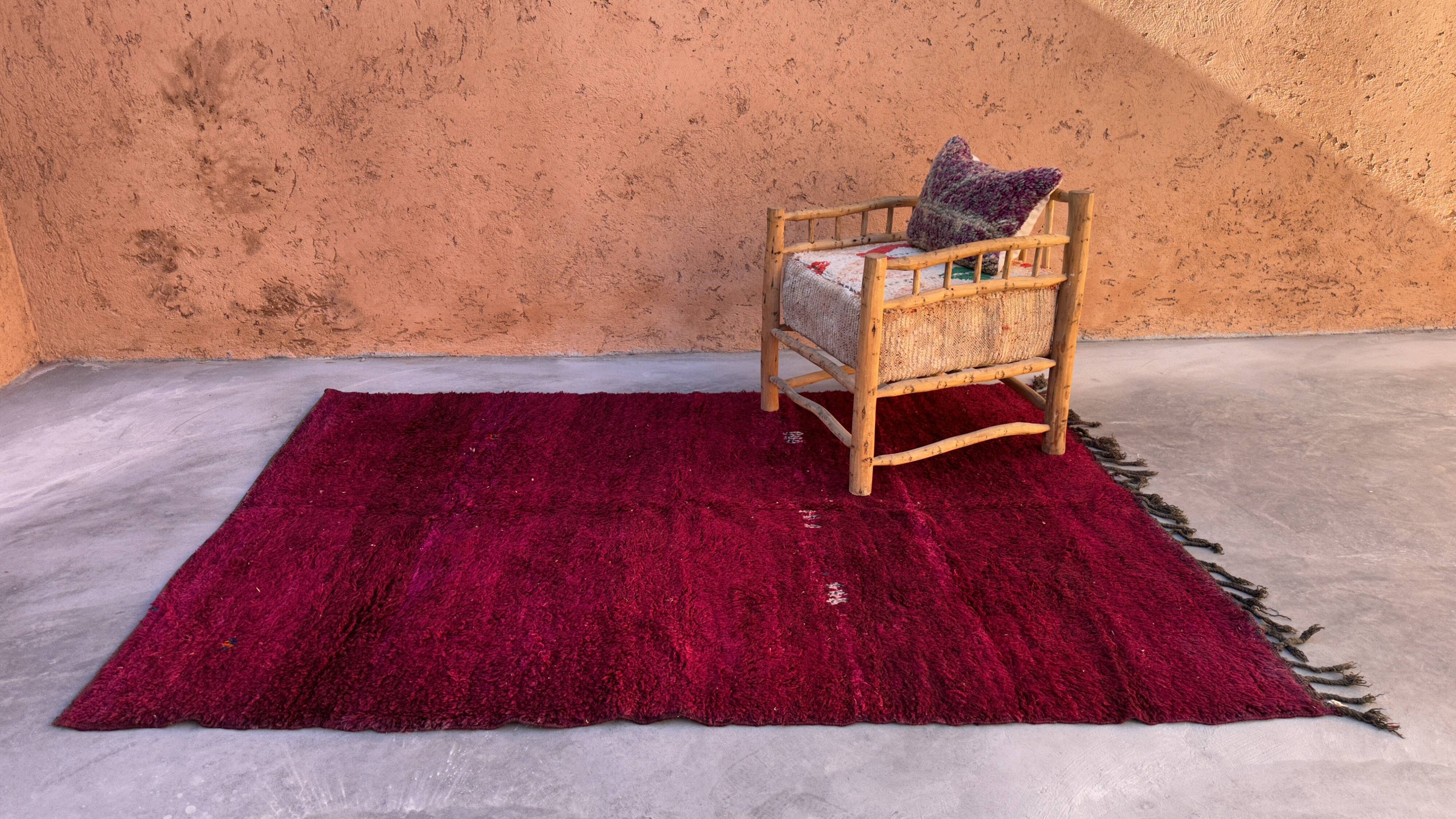 Moroccan rug Beni M'Guild purple - 258 x 174 cm