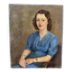 Signed portrait of a woman