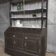 Buffet gris 1910 | Garde-manger ancien aux accents dorés