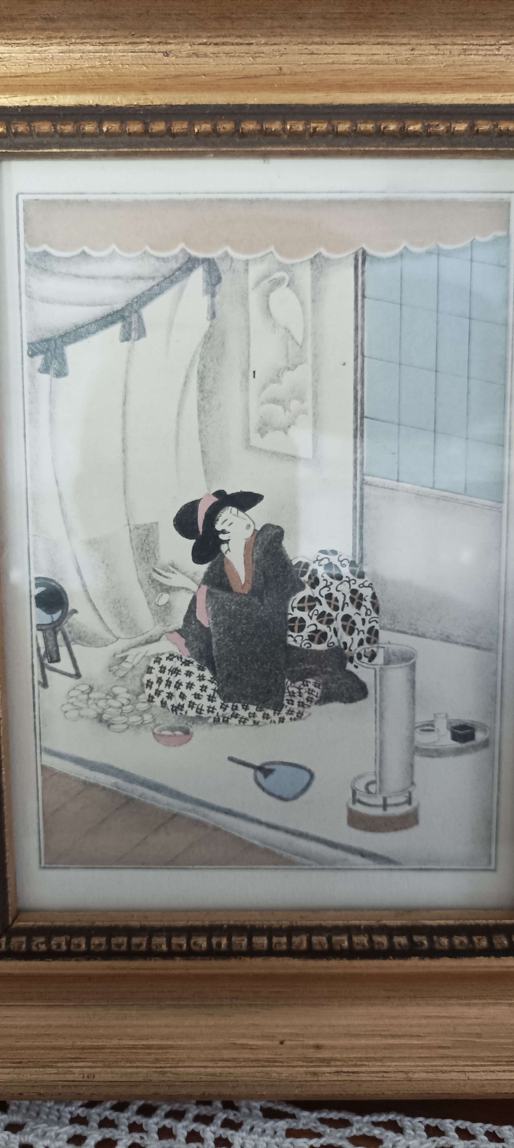 Duo of framed Japanese prints - Sylvain Sauvage 1936
