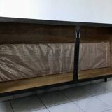 Black forged steel sideboard