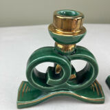 Ceramic candle holders from the 1950s