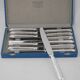 Ercuis Trianon, Rubans, 12 silver-plated table knives, excellent condition.