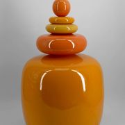 Important "Galets" ceramic lamp – Maison François Chatain, circa 1980