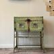 Storage cabinet in water green metal