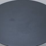 Hay charcoal-coloured black metal round table