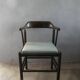 Desk armchair in wood and skai