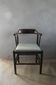 Desk armchair in wood and skai