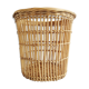 big rattan wastebasket, wicker basket, bamboo basket