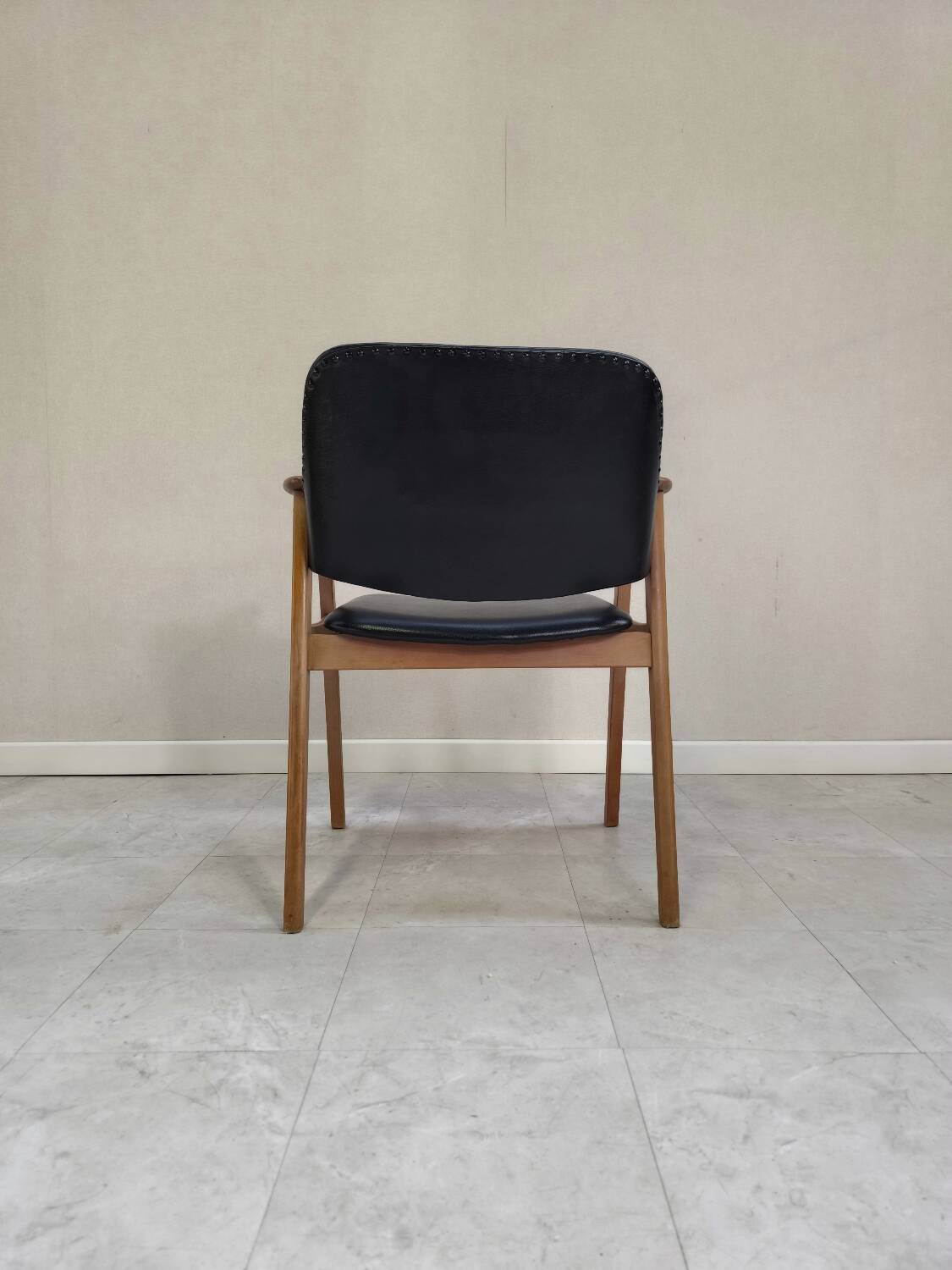 Mid-Century Danish Teak and Leather Armchair by Erik Kirkegaard for Glostrup, 1960s