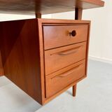 Scandinavian design desk Swiss Teack 70s vintage teak