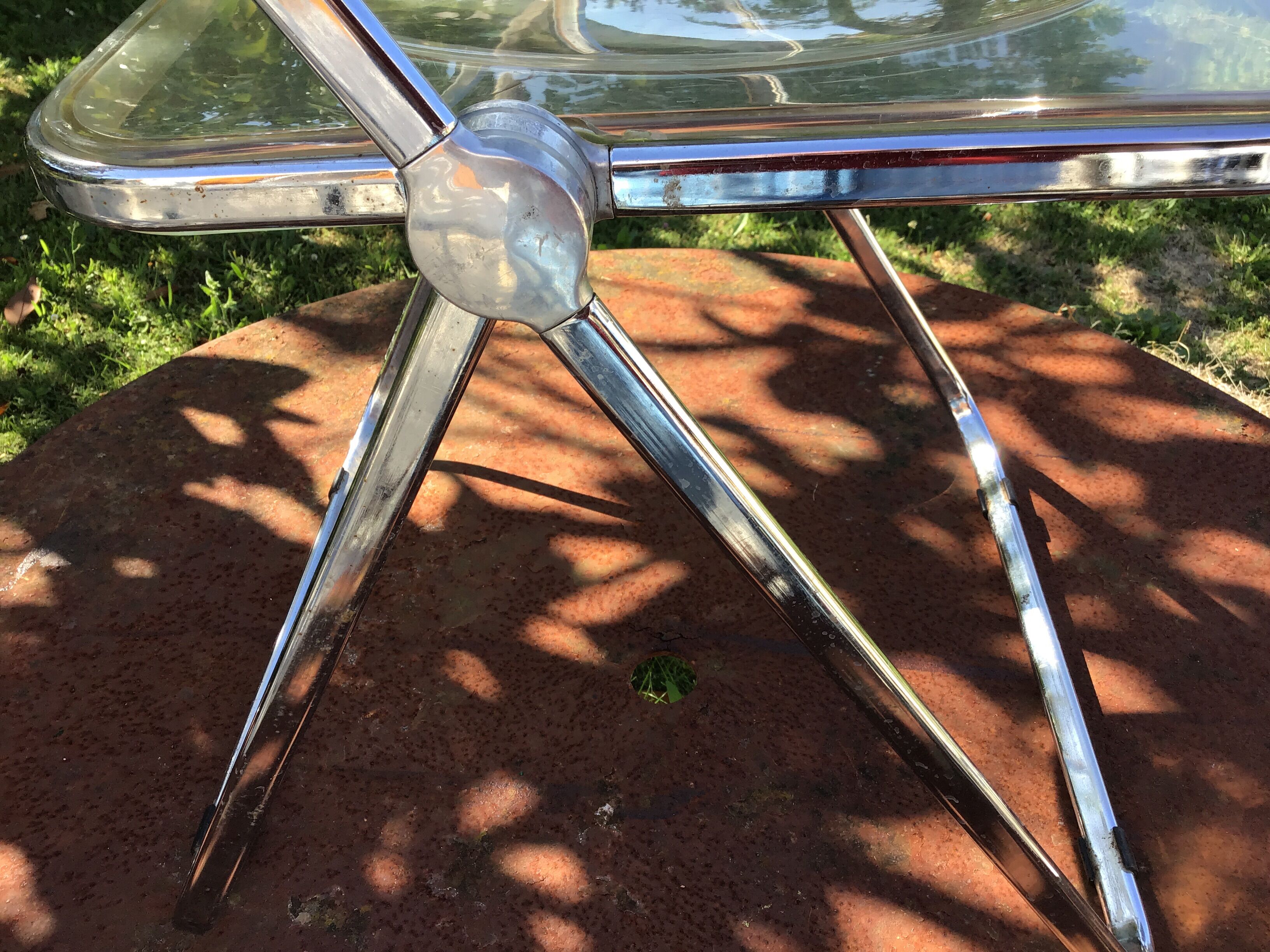 Plia chair by Giancarlo Piretti for Castelli