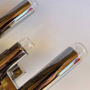 Sciolari Applique metal Chrome Space Age ,Italie 1970s