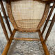 Antique Chair Louis XV Style Wood & Caned Seat Vintage #E030