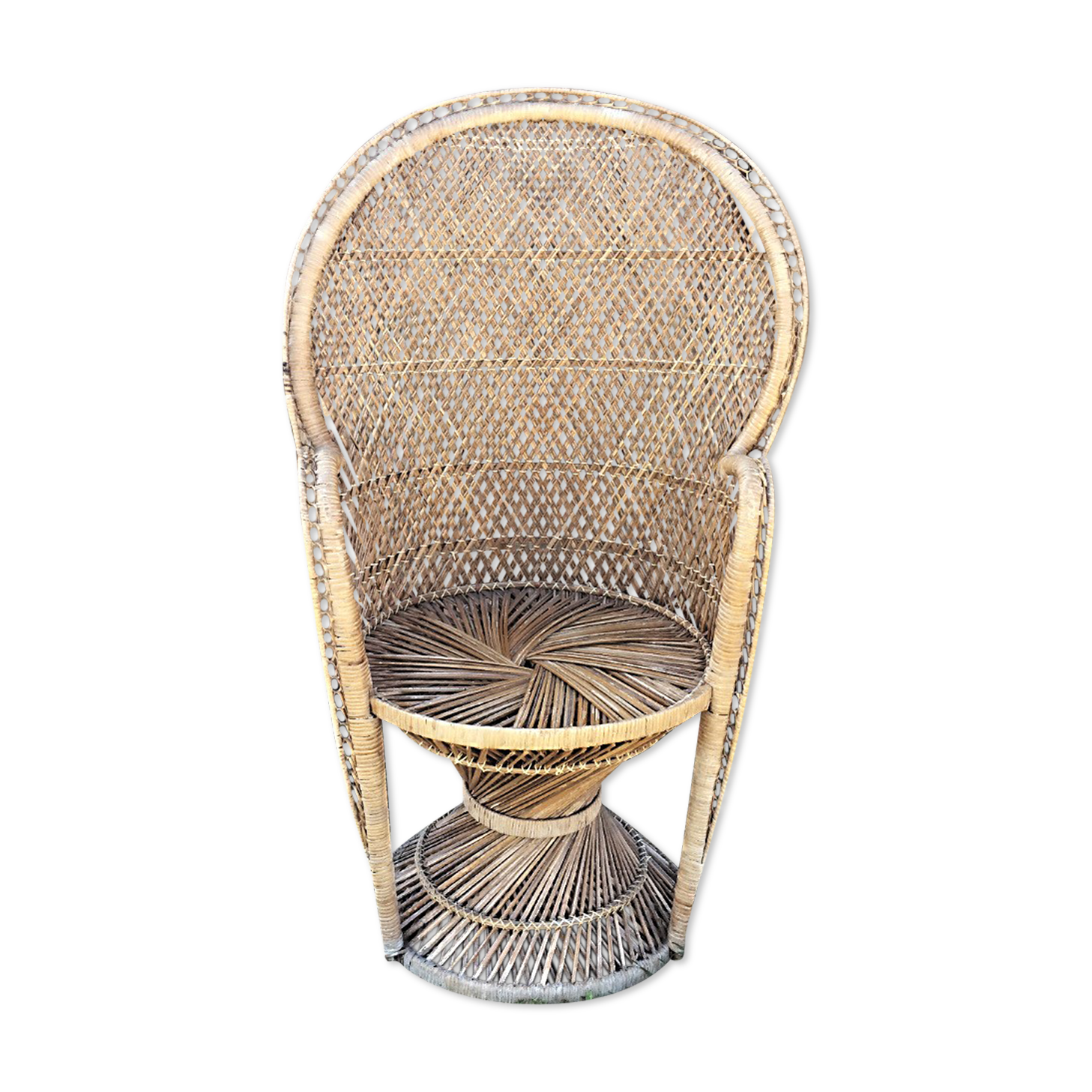 Emmanuelle wicker chair - 1960s