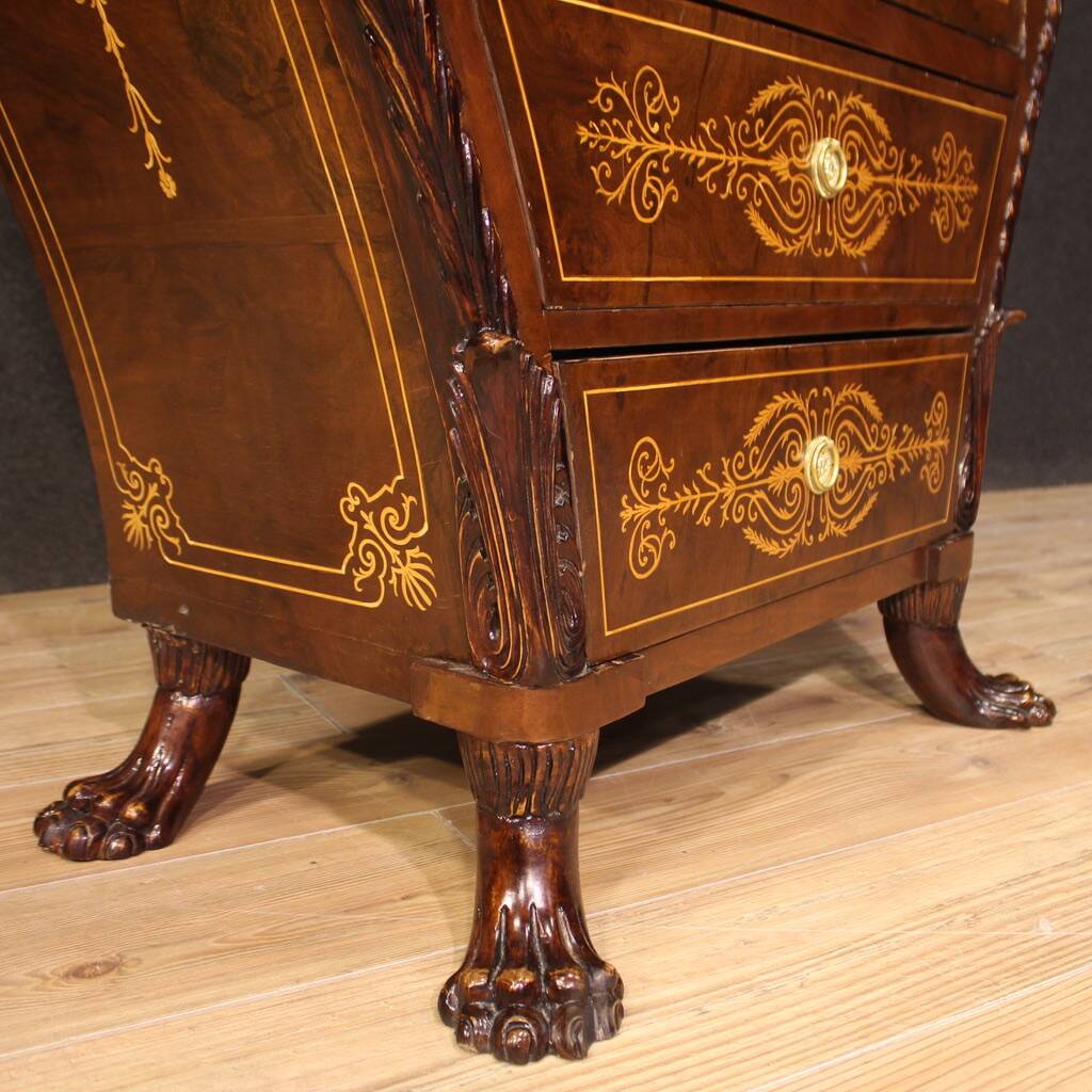 Great Austrian Biedermeier style inlaid secretaire