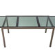 Table à manger en verre fumé extensible par Milo Baughman