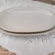 Lot de 2 plats ovales gigognes en porcelaine Bavaria beige liseré doré modèle Jutta