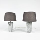 Italian Marble Table Lamps, 1980s