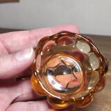 Set of 3 glass candle holders / tealight holders