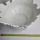 Enamelled white ceramic pot cover