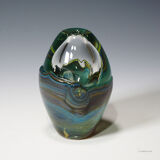 Vintage studio glass designed by the German artist Udo Edelmann 1988.