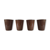 4 sandstone glasses