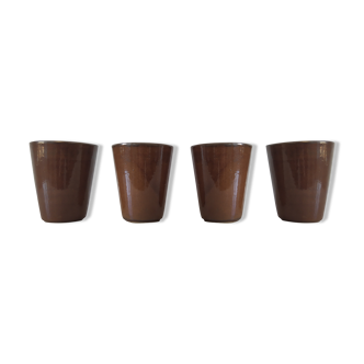 4 sandstone glasses