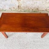 Table basse vintage de ferme en chêne, circa 1950