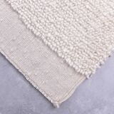 9x10 Handmade Wool White Moroccan Rug, 266x296Cm