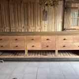 Large antique sideboard with 12 drawers