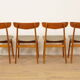 4 x dining chairs | Farstrup | Model 210 | Restored | Green