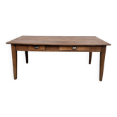 Solid oak farmhouse table, 1930s.