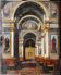 Interieur d'eglise - tableau italien  du milieu du XIXe siecle