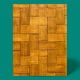 Bamboo cabinet woven and modular pine vintage 1960