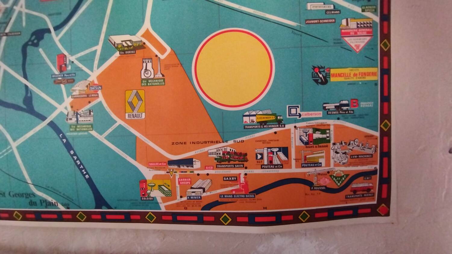 Vintage poster Industries Le Mans