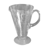 Pitcher - Napoleon III - 1/2 crystal blown and engraved with volutes