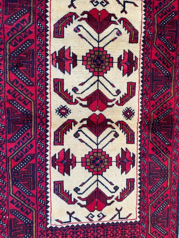 Vintage persian carpet belutch 97x187 cm