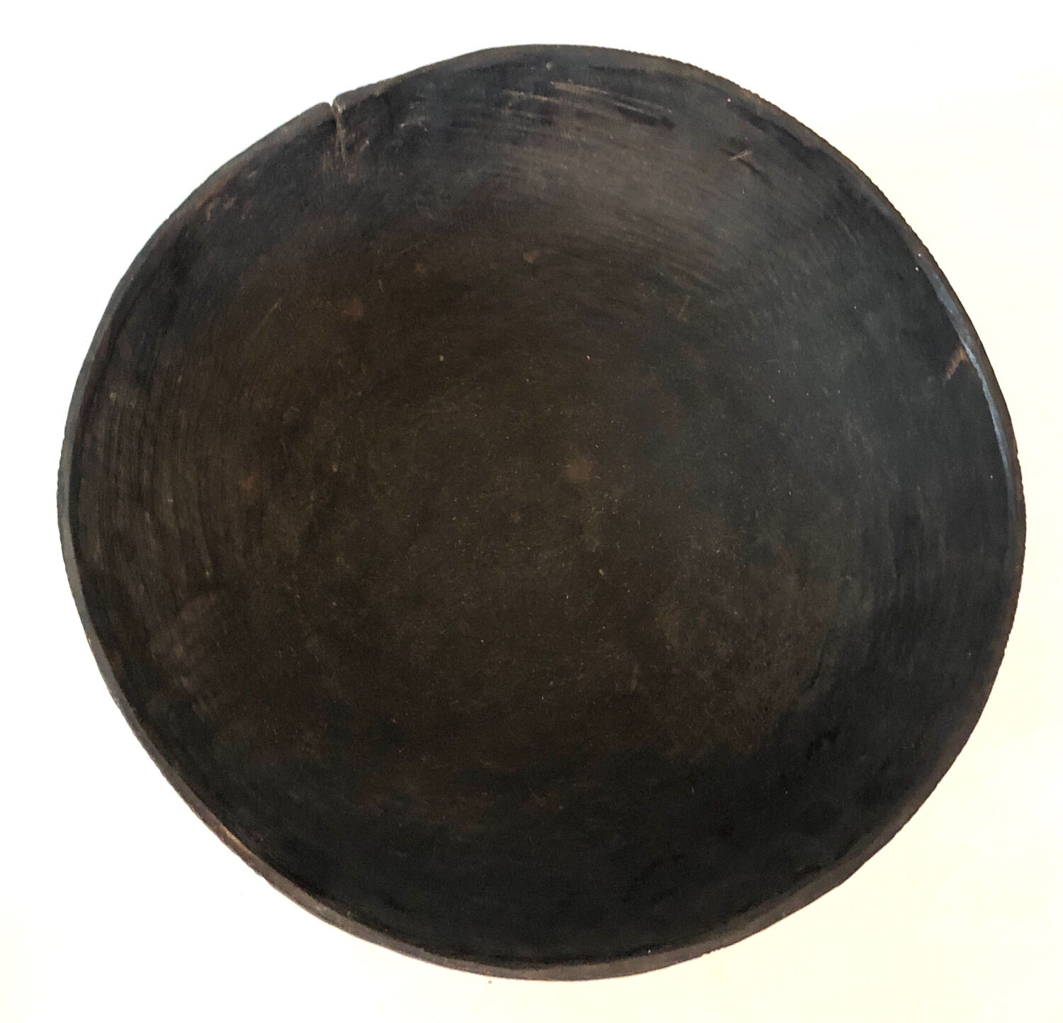 Pot sculpté bois noir africain