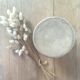 Large beige sandstone mustard pot