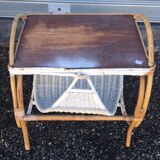 Rattan bedside