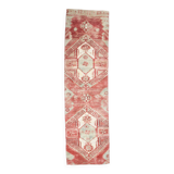 3x9 Red & Cream Vintage Persian Runner Rug, 80x280Cm