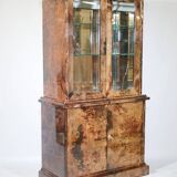 Illuminated Display Cabinet by Aldo Tura – Goat Leather & Parchment, 1970s, Milan