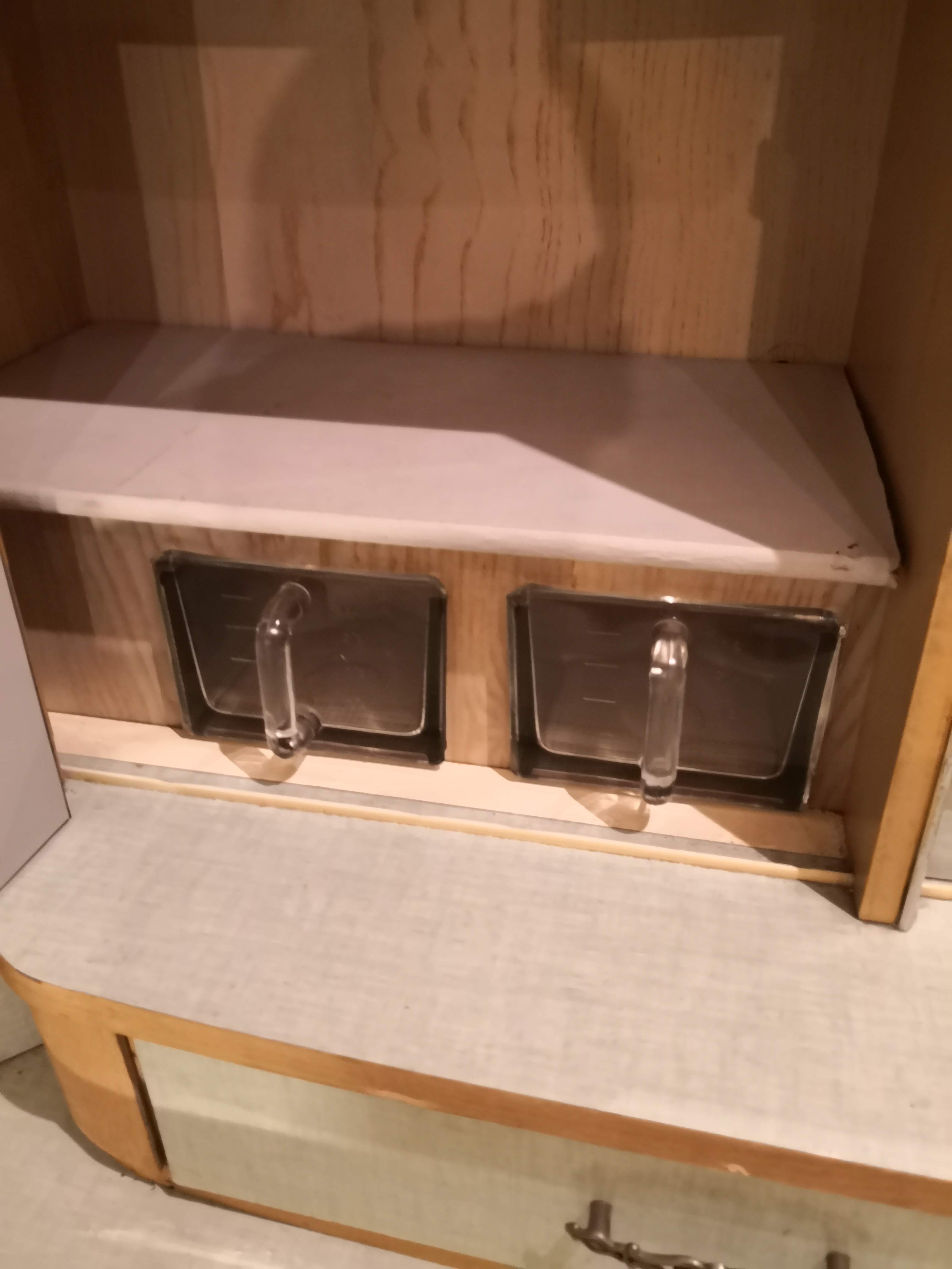 Vintage buffet in formica 1962 pale green