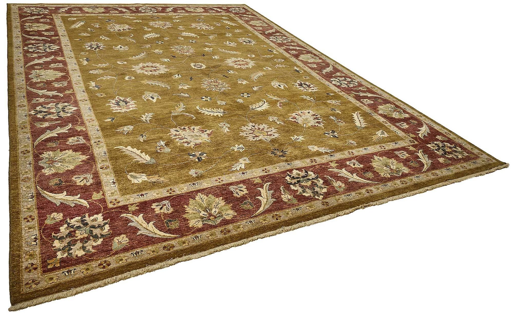 Tapis Oushak en laine noué à la main turc 302 cm x 424 cm